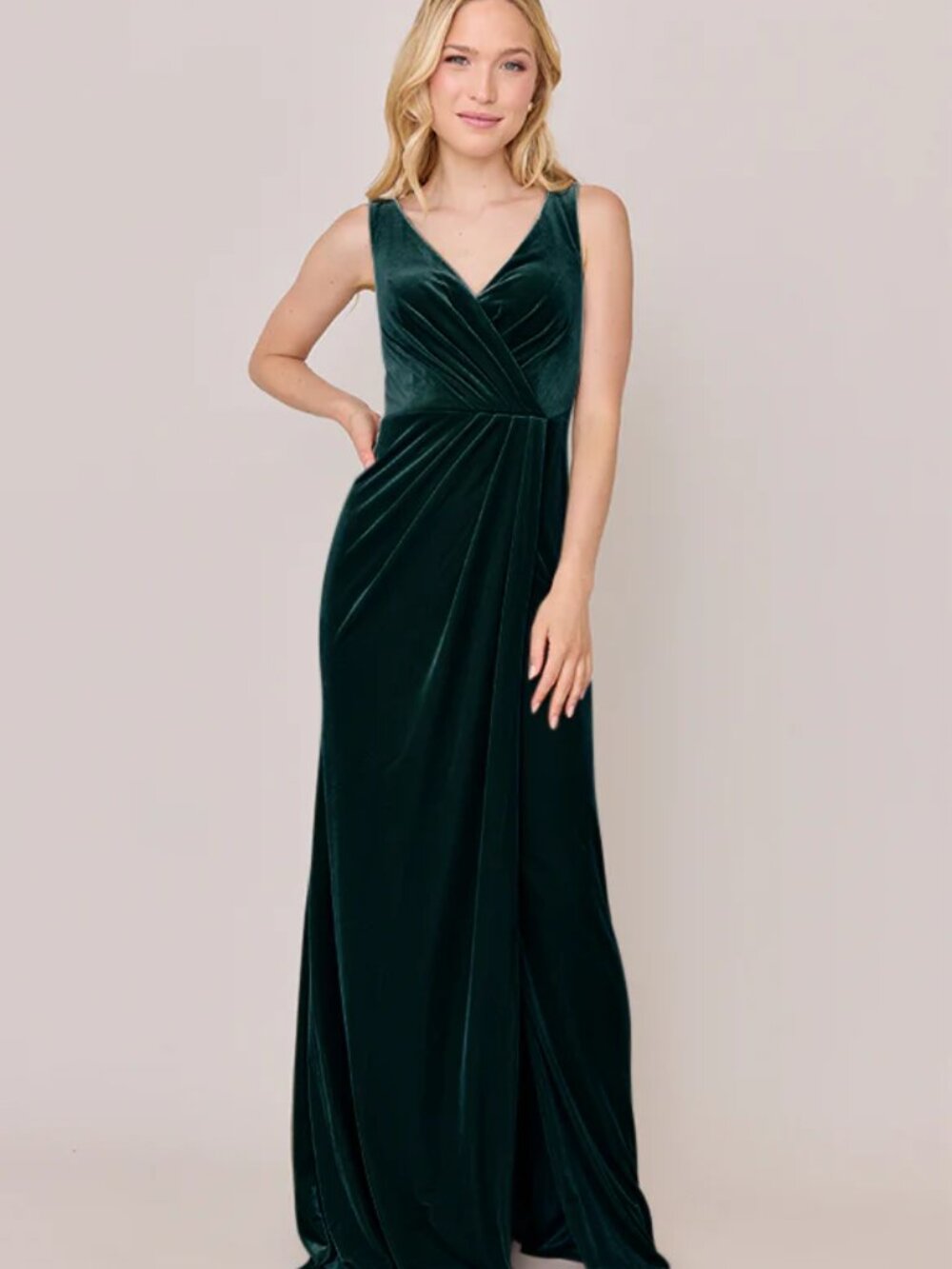 Revelry Size 20 Blair Velvet High Slit Dress